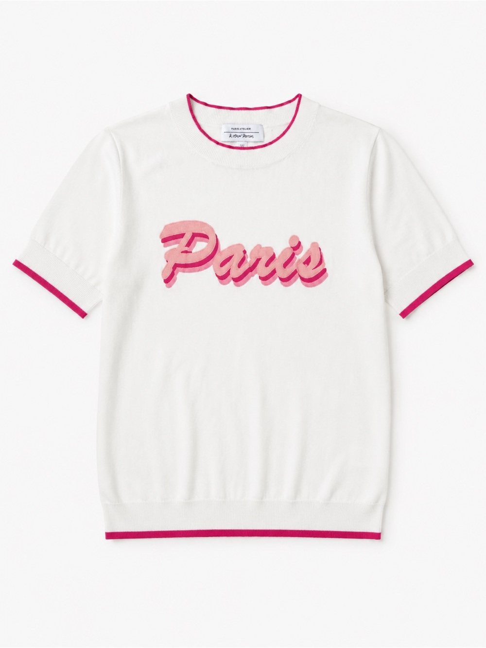 & Other Stories Paris Cotton/Silk Graphic Tee